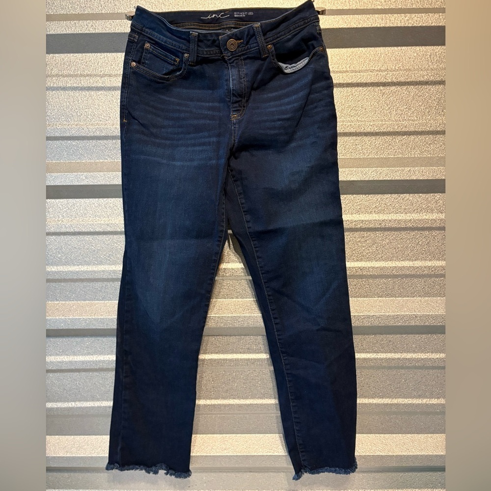 INC International Concepts Dark Blue Ankle Jeans